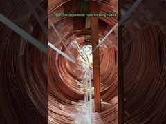 I tubi del condensatore ramati sono in fase di imballaggio