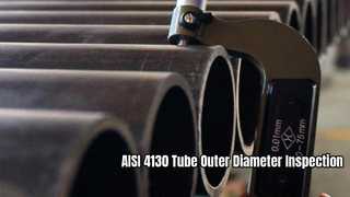 Ispezione del diametro esterno del tubo AISI 4130